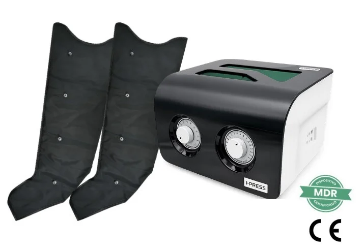 Equipo de presoterapia profesional con complementos de piernas